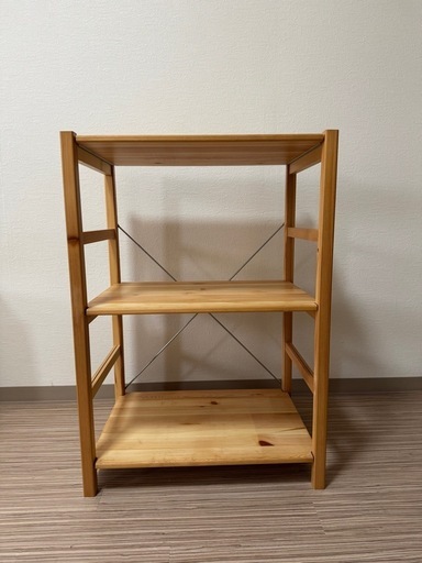 無印良品　パイン材ユニットシェルフ・５８ｃｍ幅・小
