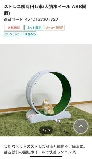 犬猫用　ストレス解消回し車