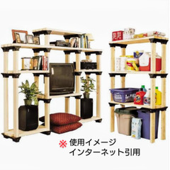 DIY🪚２✕４材用シェルフリンクス／黒１個♻️短期間使用のUSED品の画像