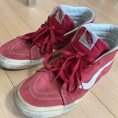 VANS  バンズ スニーカー　赤  26cm 靴
