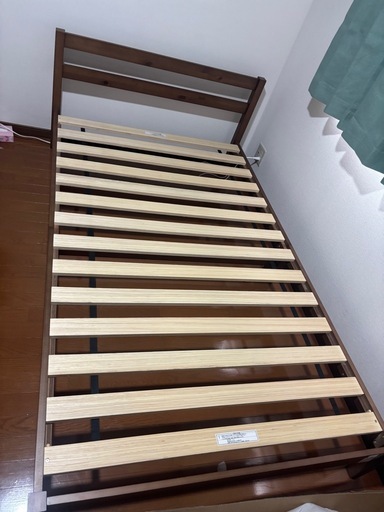 【9月21日在庫あり】ニトリセミダブルベッドフレーム【引き出し付き】