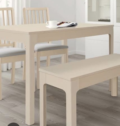IKEA美品ダイニングテーブル、椅子、ベンチセット