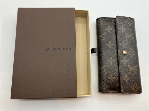 ルイヴィトン 3つ折り長財布 モノグラム ポルト・トレゾール・インターナショナル M61215 SD1013 箱付 送料無料