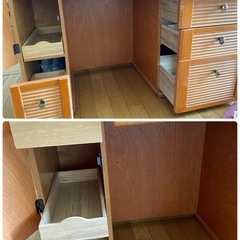 家具　【受け渡し完了】ドレッサー　鏡台 電気付き　2人で取りに来れる方の画像