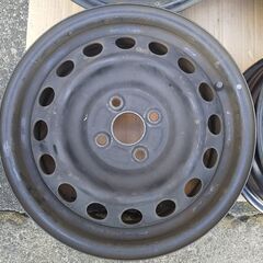 １５インチ　【中古】スチールホイール　４本　★　TOYOTA　純正の画像