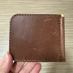 革のお札財布の画像