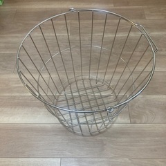 【無料】無印良品　ステンレス　洗濯かご