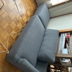 美品  2人、3人掛けソファ  グレー
