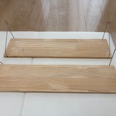 ウォールシェルフ ２枚 壁掛け 賃貸OKの画像