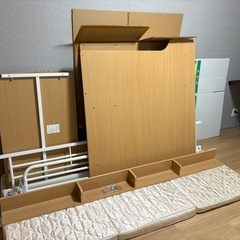 子供の秘密基地 ニトリのシステムベッドの画像