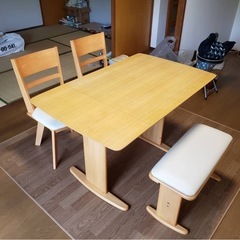 木目調　ラグ　カーペット