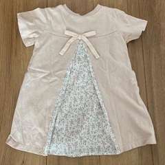 100円。女の子服ワンピース　80cmの画像