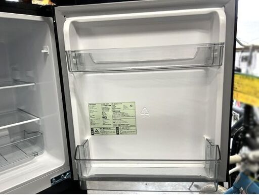 2ドア冷蔵庫 121L 2024年製 ツインバード HR-G912 100Lクラス ブラック