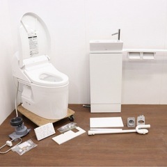 TOTO◆ウォシュレット一体形便器◆GG-J2◆手洗別付◆2021年製◆リモコン付◆展示場引上品◆水通し無◆TCF942R型+CS373B他♦️リモデル配管付
の画像