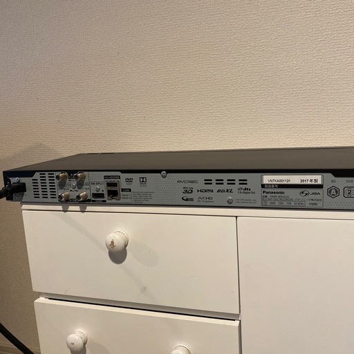 お取引中　ブルーレイ　Panasonic DIGA　DMR-BRS520 2017年製