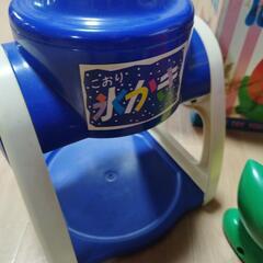 かき氷器2個まとめて&ガラス器セットの画像