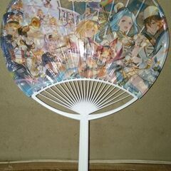 陶器干支置物　うちわ　WAONストラップの画像