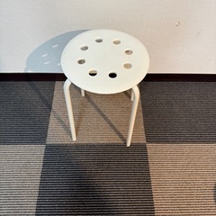 イケア　スツール　ホワイト　丸イス（10脚）の画像