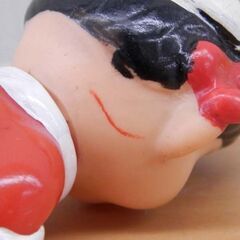 不二家 ペコちゃん サンタペコ 約10cm MP JAPAN刻印 ソフビ 人形 フィギュア クリスマス おもちゃ 昭和 当時品 札幌 西区 西野の画像