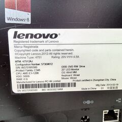 ★ジモティ割あり★ Lenova モニター　Lenova　C345　47512AJ  年式2013年製 動作確認／クリーニング済み TK5196【リユースのサカイつくば店】の画像