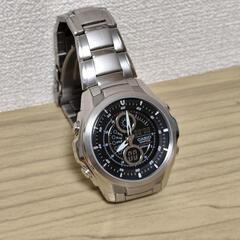 【美品】CASIO デジタルアナログ 腕時計 3798 EFA116