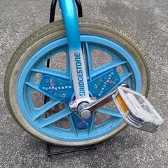 子供用　一輪車　ブリヂストン　スタンド付の画像