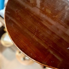 《売約済》【武蔵小山店】 時代 ちゃぶ台 テーブル 折りたたみテーブル 座卓 ローテーブル 昭和レトロ 丸テーブル 木製 テーブル アンティーク ヴィンテージ 日本　リビングテーブル 円形テーブル 古家具 中古 家具 レトロの画像