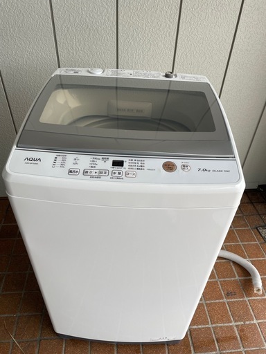 Aqua7.0 kg.洗濯機 2021年製.動作確認済み、 (はる) 東岡崎の
