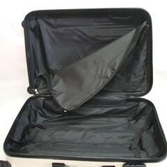 新品 HUNDRED 軽量  キャリーケース 95L (28インチ) Lサイズ ベージュ MCR-001　49×30×76cm　ハードケース スーツケース 旅行かばん キャスター付き ☆ PayPay(ペイペイ)決済可能 ☆ 札幌市 豊平区 平岸 平岸店の画像