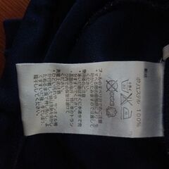 トップバリュー　TOPVALU　男子　水着　160cm　中古　紺　短パンの画像
