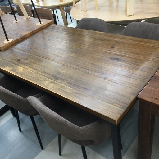 春日市?関家具?ダイニングセット?定価¥118,200?天然木?スチール