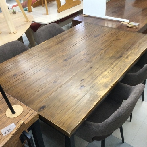 春日市?関家具?ダイニングセット?定価¥118,200?天然木?スチール