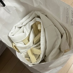 無印良品　シングル　マットレス　高密度ポケットコイルマットレス　カバー付きの画像