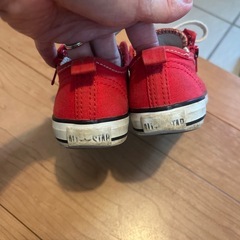 コンバース　16センチ　赤　子ども靴　キッズ　スニーカーの画像