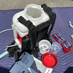 ◆お譲り先決定◆使用わずかのUSED KOSHIN 工進 乾電池式噴霧器 DK-7D 除草剤 散布 電動ポンプの画像