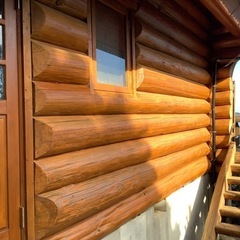 蒜山中福田のログハウス別荘塗装店です - リフォーム