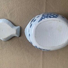 錦山 陶器　深皿x1、小皿x5 の画像