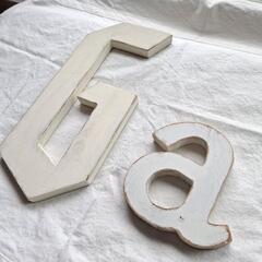木文字♡アルファベット♡2点セットの画像