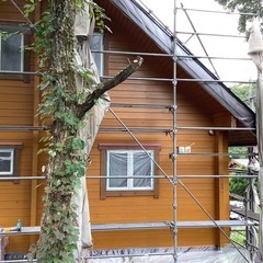 蒜山中福田のログハウス別荘塗装店です - 地元のお店