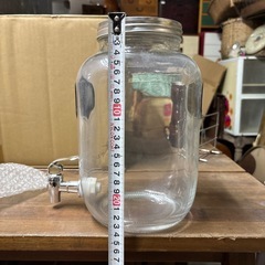 ガラスのサーバー　ジャグ　ガラス瓶の画像
