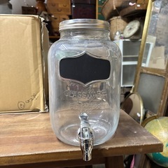 ガラスのサーバー　ジャグ　ガラス瓶の画像