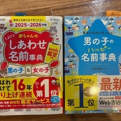 たまひよ赤ちゃんのしあわせ名前辞典、他