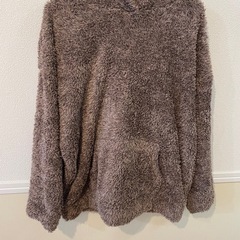 パジャマ モコモコ 熊 ブラウン GU 上下セット