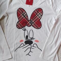 ミニーマウスプリント長袖Tシャツとパンツセット 未使用品の画像