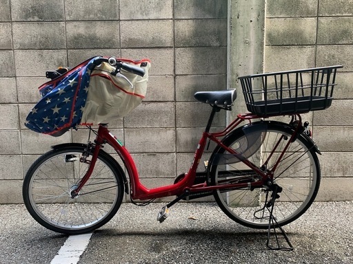 丸石サイクル　Maruishi Cycle 子供乗せ自転車 ふらっか〜ずスティーナ ブラウニーレッド FRSTP263E