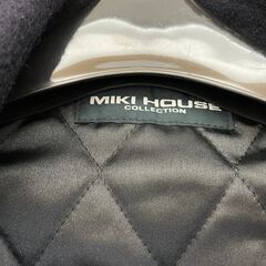 i2021N ミキハウス miki HOUSE コレクション キッズコート ダブル 子供服 長袖 ネイビー 防寒の画像