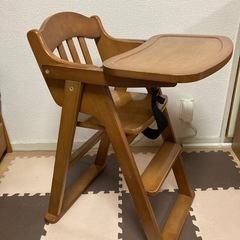 テーブル付き折りたたみハイチェア　ベビーチェア　キッズチェア　子...