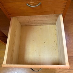 天然木　学習机セット、卓上ライトの画像