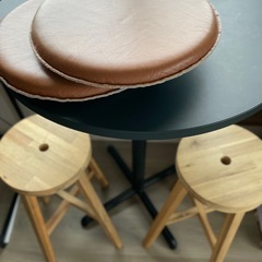 【15000円→9,600円】IKEAハイテーブル&チェア　バー用家具の画像