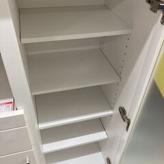 【ジモティ来店特価!!】キッチンカウンター　ニトリ　ホワイト　J-250540の画像